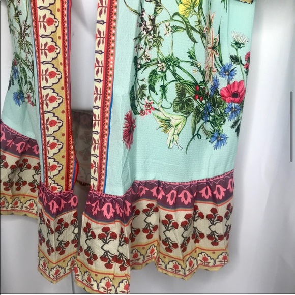 LAST 1 Umgee NWT Boutique MINT BLUE Kimono S M L - Picture 8 of 12